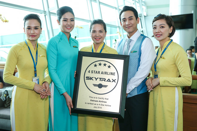 Vietnam Airline lọt Top 3 hãng hàng không tiến bộ nhất thế giới 2016